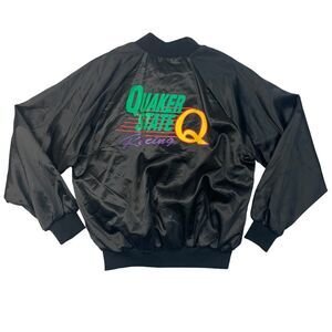Vintage Quaker State Racing Jacket Men XL Extra Large Auburn Sportswear Made USA